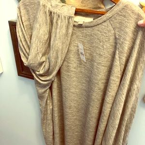 LOFT NWT comfy heather grey top